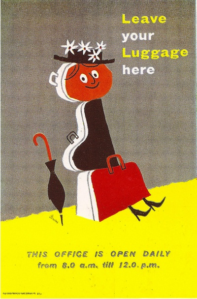 harry Stevens tilling group luggage poster 1958