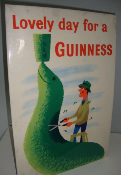 Tom Eckersley vintage Guinness poster showcard