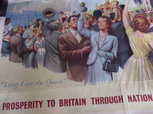 National Savings vintage coronation poster