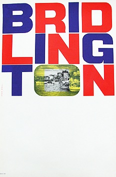 Stan Krol vintage Bridlington poster 1967 coach poster