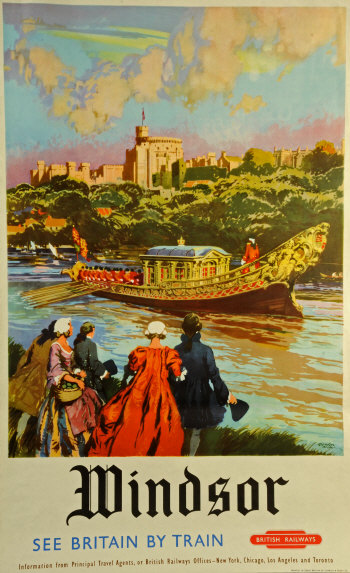 Gordon Nicol vintage poster British Railways 1958 windsor