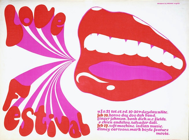 1967 psychedelic band poster Michael English