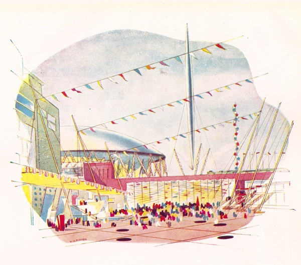 Festival of Britain artists impression from FoB catalogue