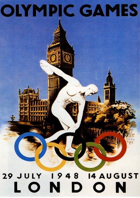 London Olympics poster 1948 Walter Herz