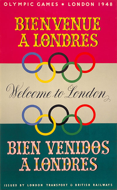 London Transport 1948 Olympics poster
