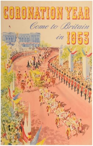 British Travel and Holiday Association Coronation Year 1953 poster anon