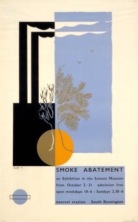 Smoke abatement, by Beath, 1936 London Transport poster