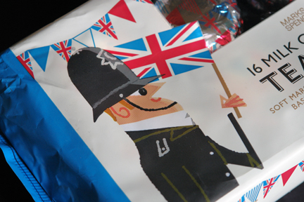 Marks and Spencers Jubilee teacake packet