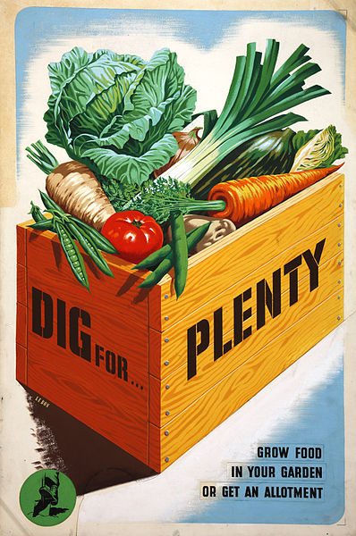 Dig for Plenty world war two poster reversioned for austerity post war national archives