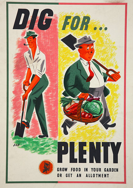 Dig for plenty world war two austerity poster national archives artwork