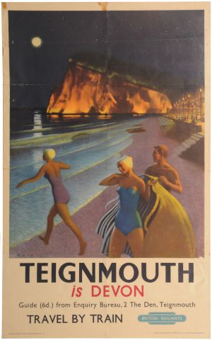 Teignmouth Mayes poster British Railways
