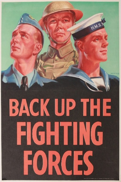Mackinlay's Back Up The Fighting Forces,Weiner for HMSO  1940