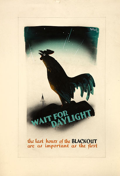 Pat Keely wait for daylight world war two blackout poster artwork national archives