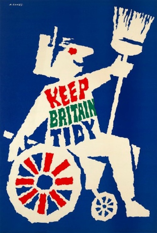 poster KEEP BRITAIN TIDY 1963 Abram Games