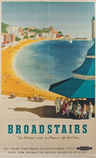 British Railway poster, Broadstairs, The resort with a charm of its own