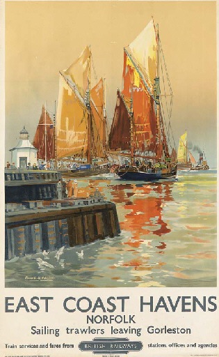 Frank Mason East coast havens poster 1946
