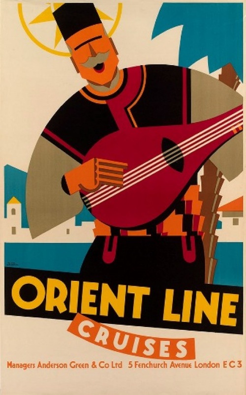 poster ORIENT LINE CRUISES Frank Newbould