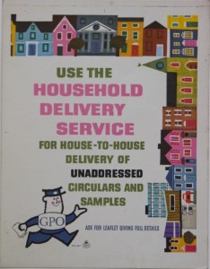 USe the Household delivery service poster GPO 1964