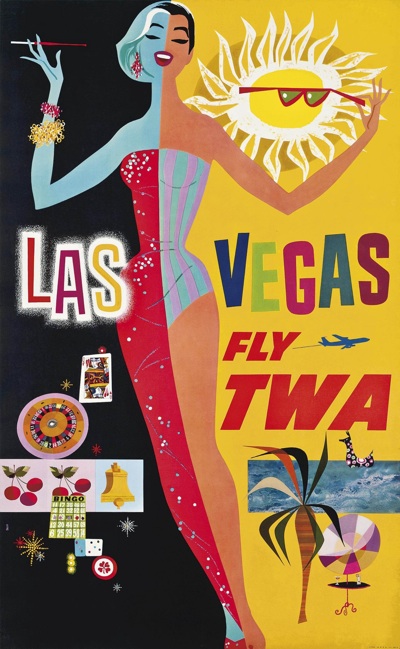 David Klein TWA las vegas poster