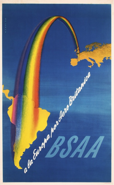 Henrion BOAC poster south America 1948