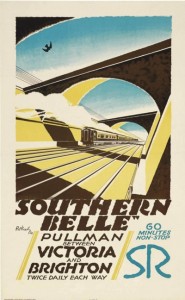 Pat (Patrick Cokayne) Keely (-1970) "SOUTHERN BELLE" lithograph in colours, 1930 poster