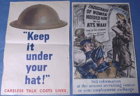 Keep it under your hat ww2 home front poster