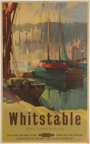 Whitstable Briitish Railways poster Anonymous 1950s