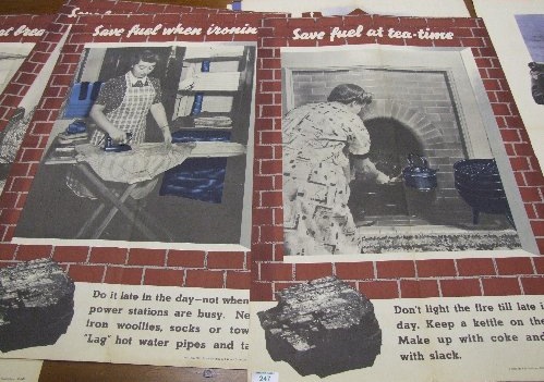 Mrs Housewife Saves Fuel World War Two Propaganda poster home front