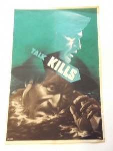 Abram Games talk kills world war two poster propaganda