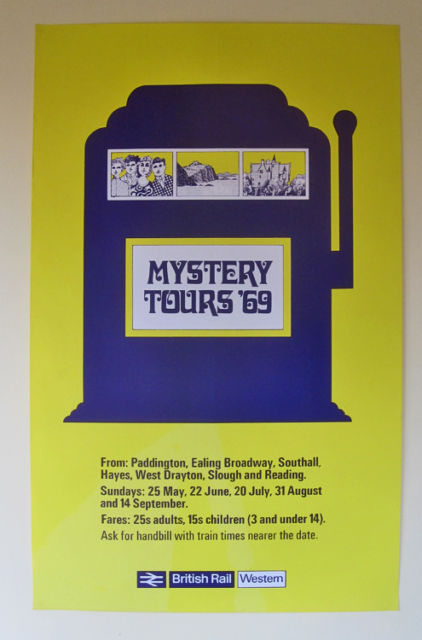 British railways mystery tours poster 1969 