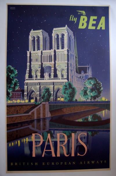 Daphne Padden BEA Paris poster 1953