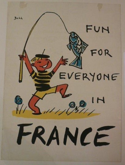 Dorrit Dekk France travel poster