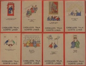 Fougasse Careless talk posters set of 8 World war two propaganda