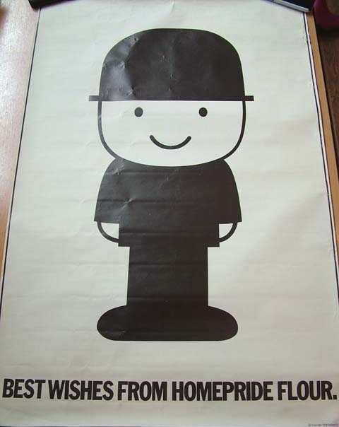 Homepride Flour men poster with best wishes