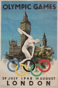 Herz (Walter B.1909) Olympic Games London 1948 poster
