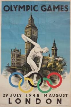 Herz (Walter B.1909) Olympic Games London 1948 poster