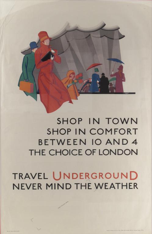 Leith Poster 1928 London Transport Never Mind the Weather