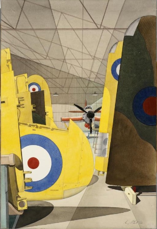 Raymond McGrath war artists painting aircraft production