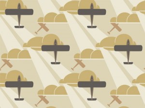 Raymond McGrath aeroplane wallpaper