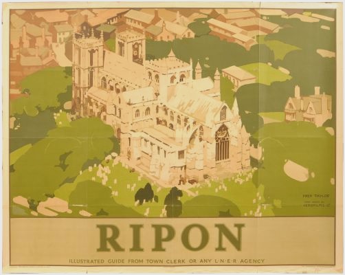 Rred Taylor Ripon Cathedral railway poster