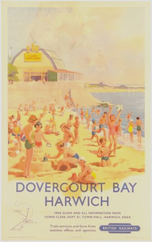Harwich-Dovercourt Bay BRitish Railways poster Fryer
