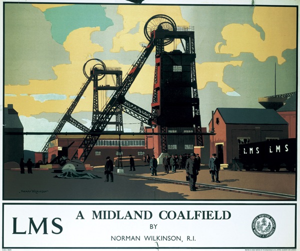 'A Midland Coalfield', LMS poster, c 1935.