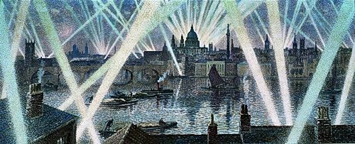 Claude Francis Barry wartime london mural