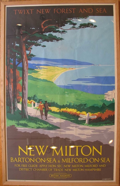 New milton vintage british railways poster