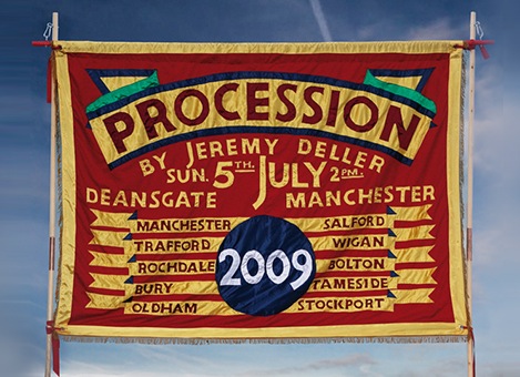 Jeremy Dellar Manchester procession banner