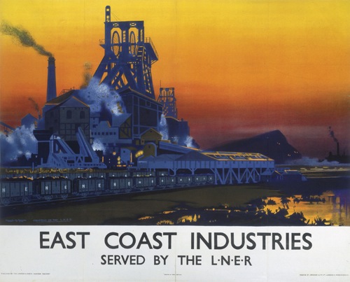 ‘East Coast Industries’, LNER poster, 1938.