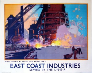 Frank Mason East coast industries blast furnace poster
