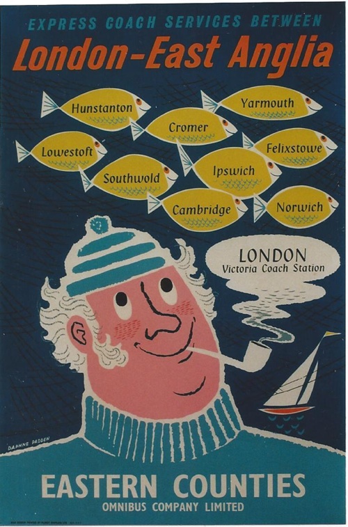 Daphne Padden East Anglia fisherman coach poster