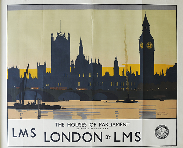 London Norman Wilkinson LMS LNER poster