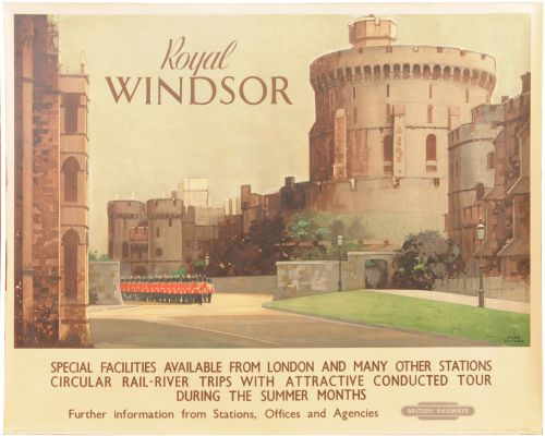 Fred Taylor Royal windsor british railways poster